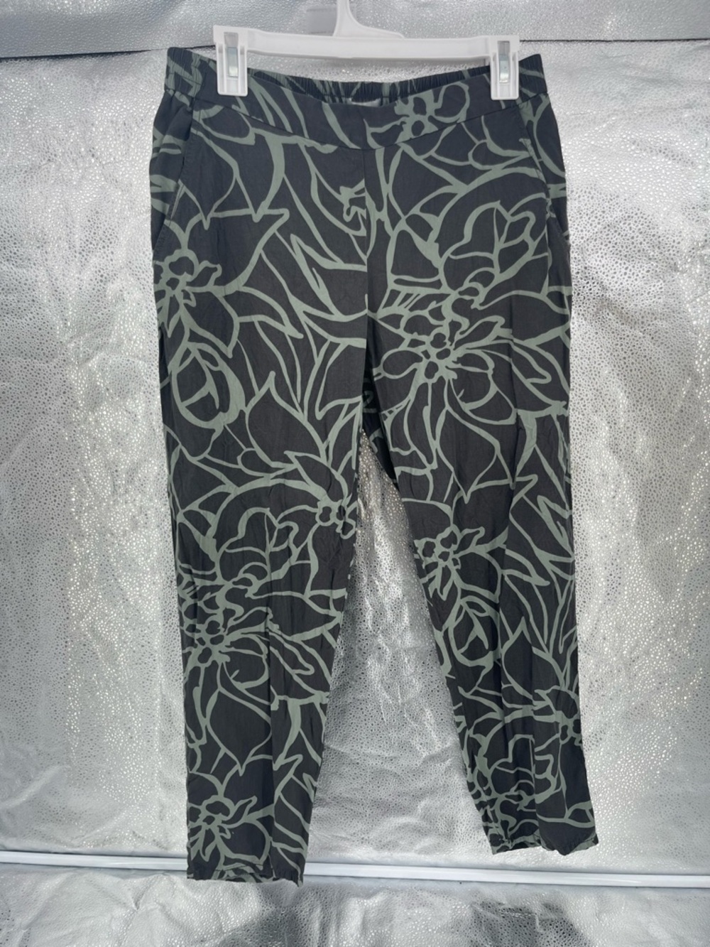 Gap Linen-Blend Floral Print Jogger Pants Size M
